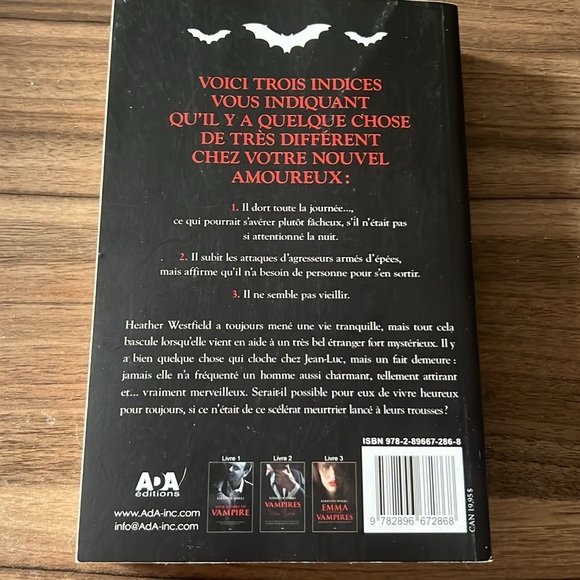 Divers livres de vampires - livres en français, books in french - Picture 7 of 16